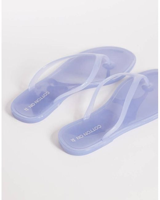 Cotton On Blue Blake Jelly Flip Flop