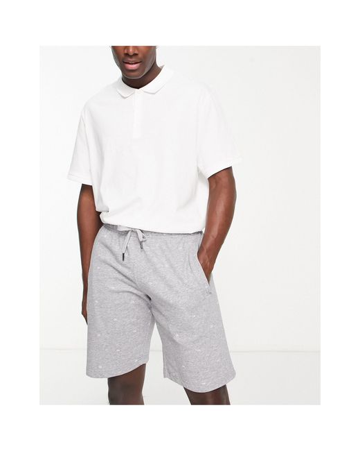 Pantalones cortos grises con diseño Calvin Klein de de color Gris |