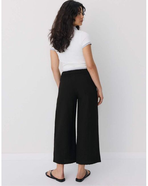 Stradivarius White Rustic Culottes