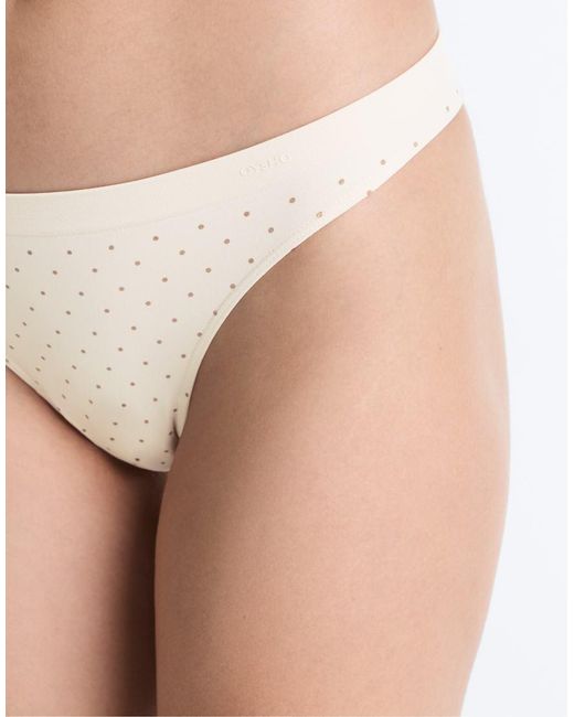 Oysho White 5 Seamless Soft-touch Brazilian Briefs