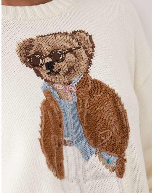 Polo Ralph Lauren Natural Bear Cotton Jumper