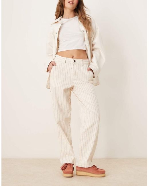 Dickies Natural Service Stripe Carpenter Trousers