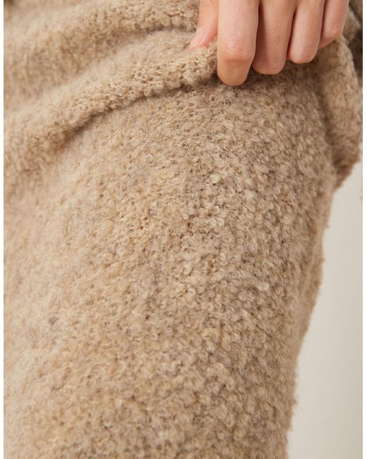 Y.A.S Natural – premium – strukturierter strick-maxirock