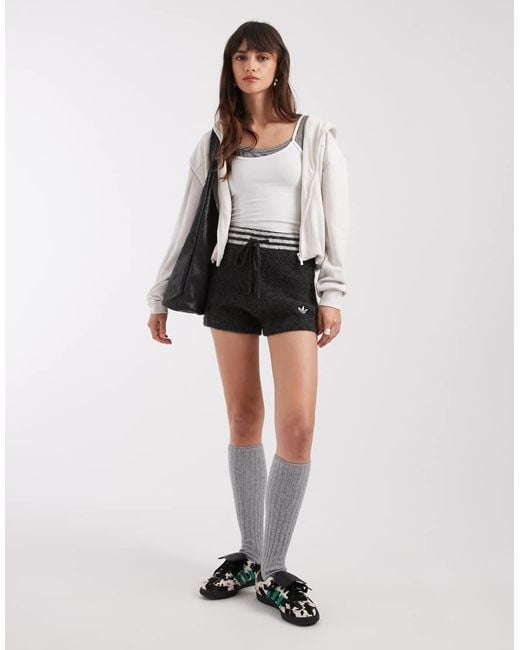 adidas Originals x ASOS Black Knitted Hot Pants