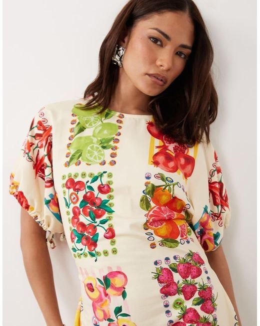 Never Fully Dressed White Petite Short Sleeve Tie Back A Line Mini Dress