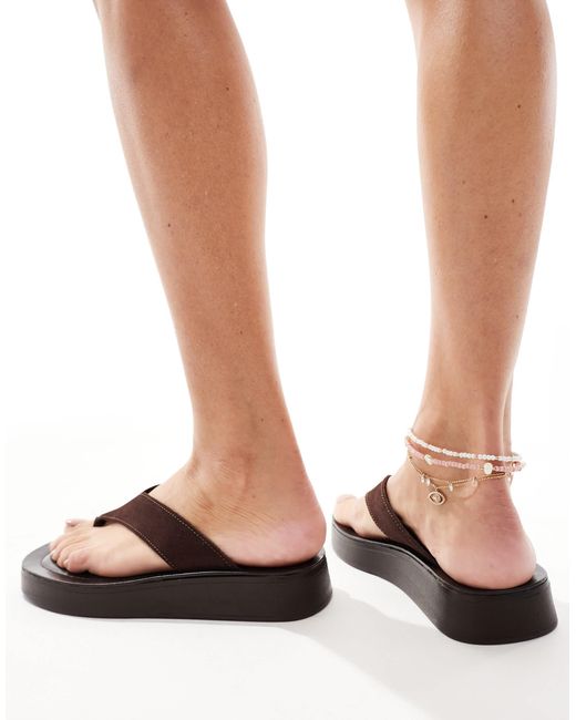 Schuh Natural Tanisha Flatform Flip Flop Sandals
