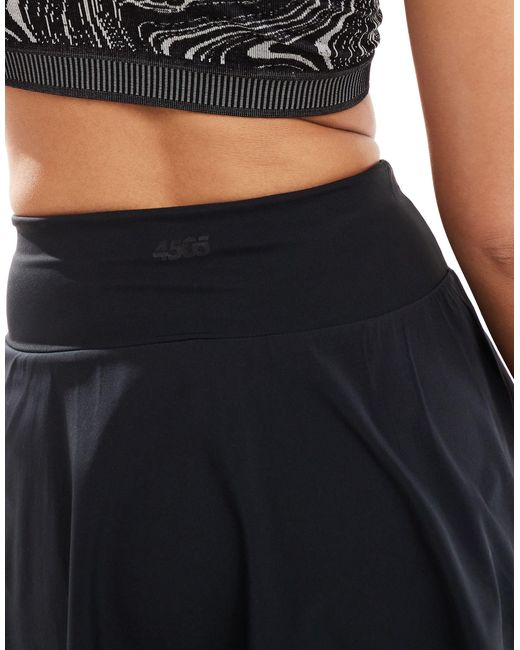 ASOS 4505 Black Court Flippy Skirt With Inner Shorts