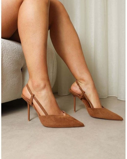 SIMMI Brown Kandy Slingback Courts