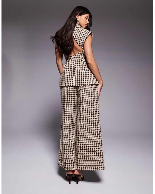 ASOS Gray Houndstooth Pants