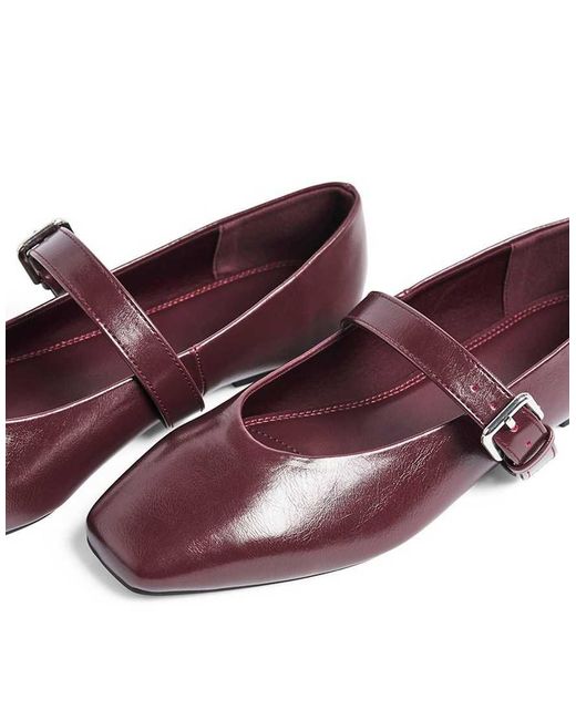 NA-KD White Strap Detail Ballerinas
