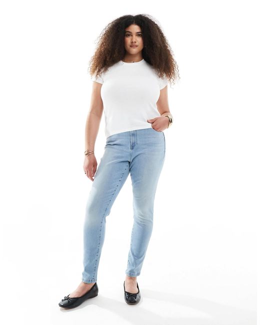 Vero Moda Blue – phia – eng geschnittene jeans