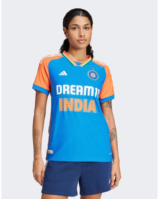 Adidas Originals Blue – india cricket t20i – trikot