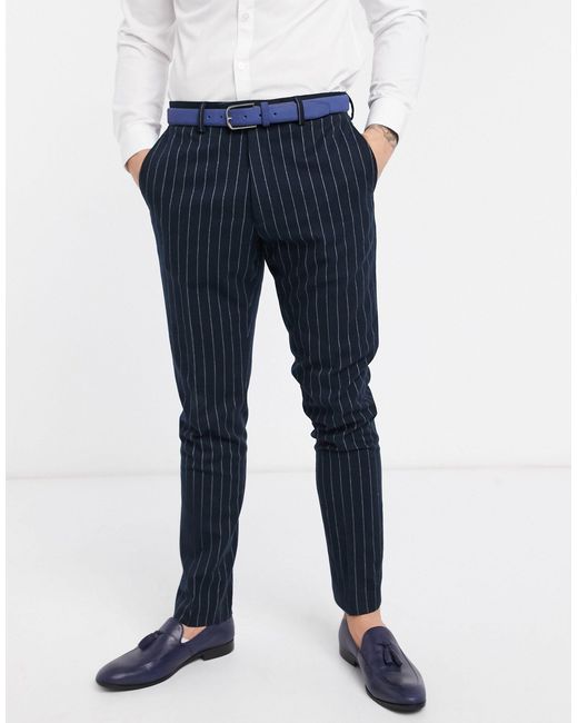 stripe suit trousers