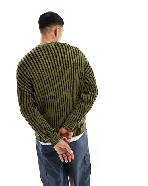 ASOS Green Knitted Jumper for men