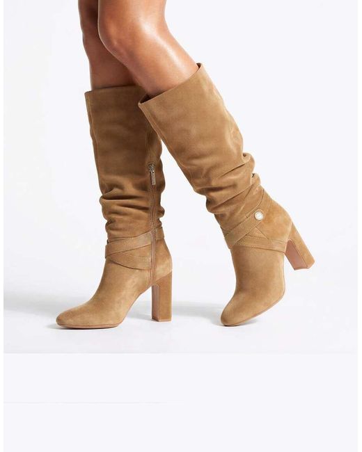 Carvela Kurt Geiger White Jackpot Slouch Knee Boots