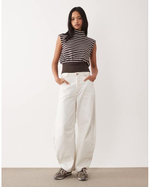 ASOS Multicolor Supersoft Sleeveless Roll Neck Top