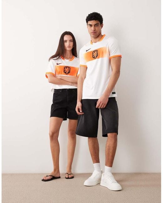 Nike Football Black Nike Netherlands World Cup 26 Away Jersey for men