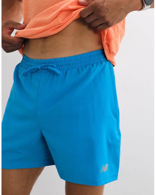 New Balance Blue Sport Essential 5 Inch Short for men