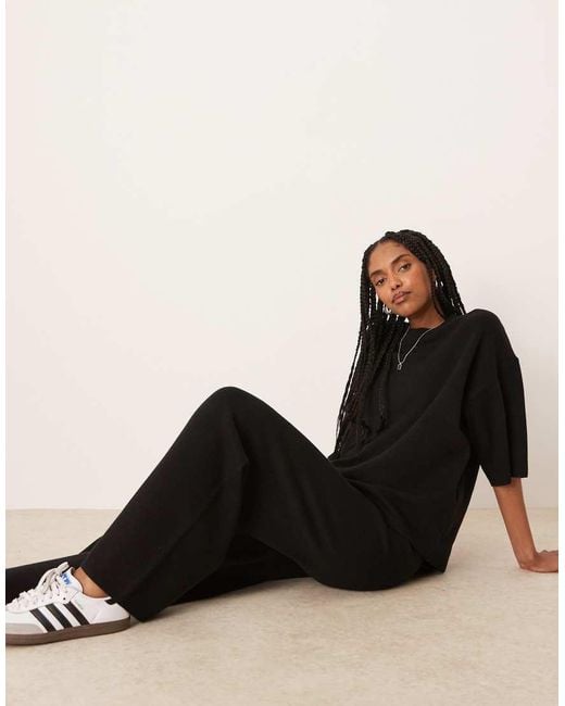 ASOS Gebreide Broek Met Structuur in het Natural