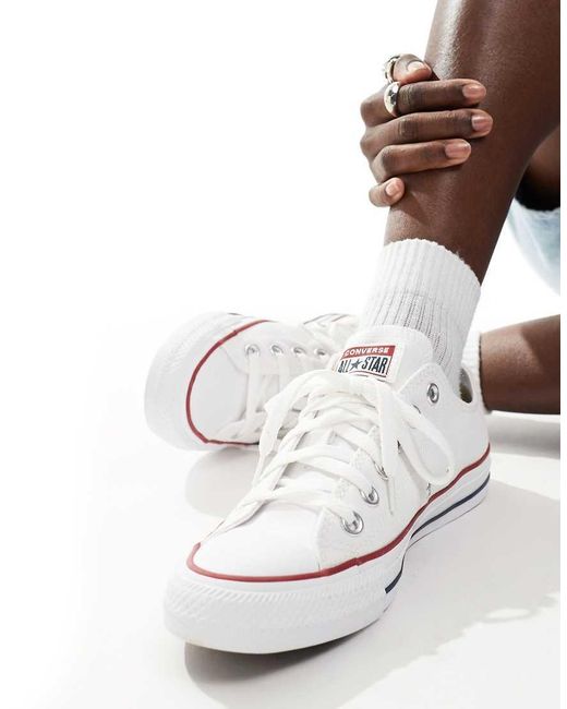 Converse White Chuck Taylor All Star Ox Canvas Sneakers