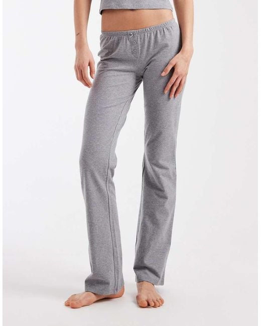 Cotton On White Sleep Recovery Roll Waist Trouser
