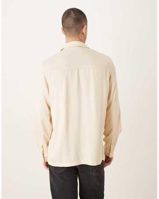 ASOS Natural Co-ord Regular Shirt for men