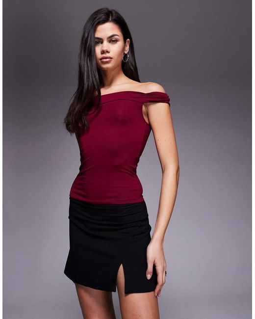 Oh Polly Black Tula Split Mini Skirt