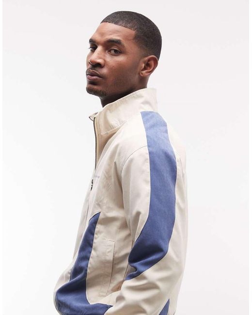 Alma de Ace Blue Pexa Paneled Track Jacket for men