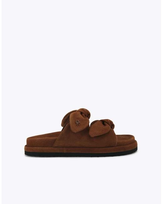 KG by Kurt Geiger Brown Reva Flat Sandals