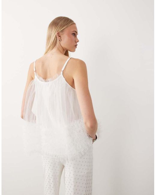 Sister Jane Natural Bridal Tulle Cami Top