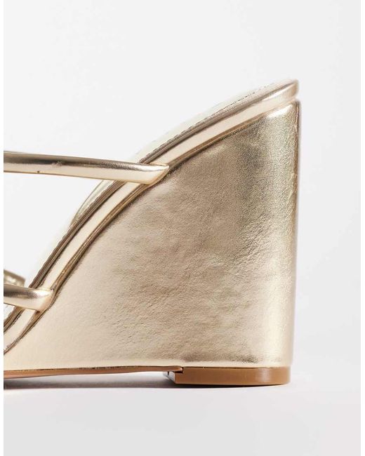 SIMMI Natural Simmi London Tara Wedge Toe Thong Sandals