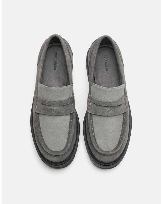 Mocassini Chunky di Pull&Bear in Gray da Uomo