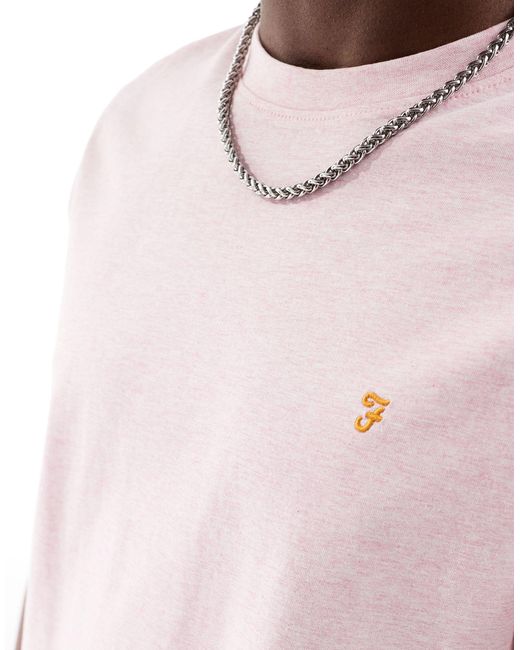 Farah Pink Danny Short Sleeve T-shirt for men
