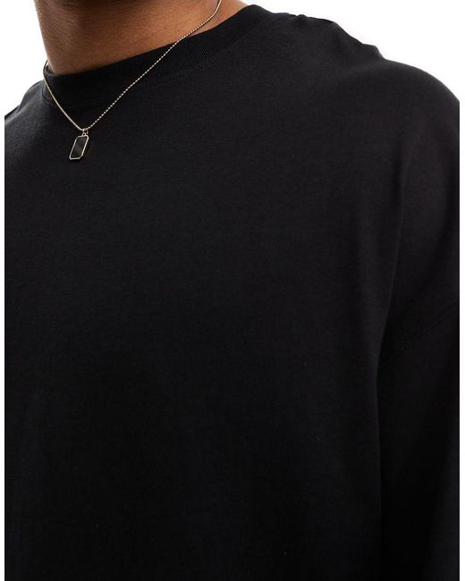 Jack & Jones Black Super Oversized T-shirt for men