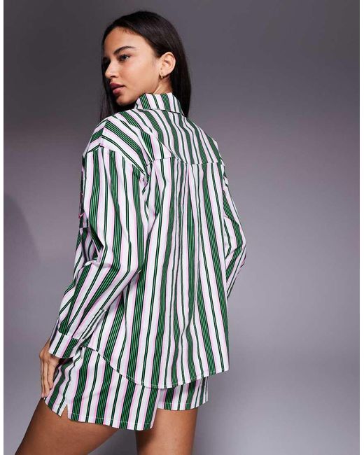 Juicy Couture Blue Co-ord Logo Long Sleeve Pyjama Shirt