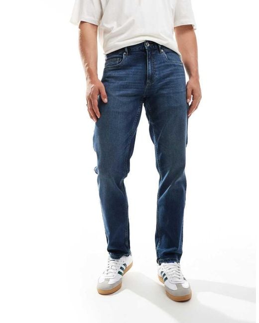 Farah Blue Elm Slim Jeans for men