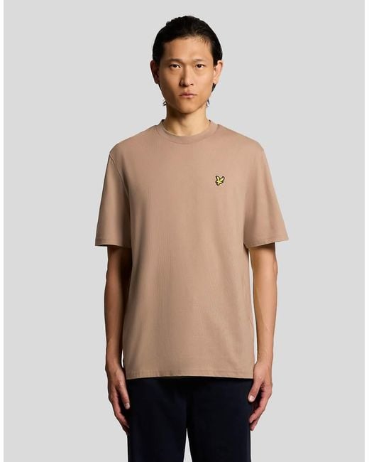 Lyle & Scott Natural Ss T-Shirts Oversized T-Shirt for men