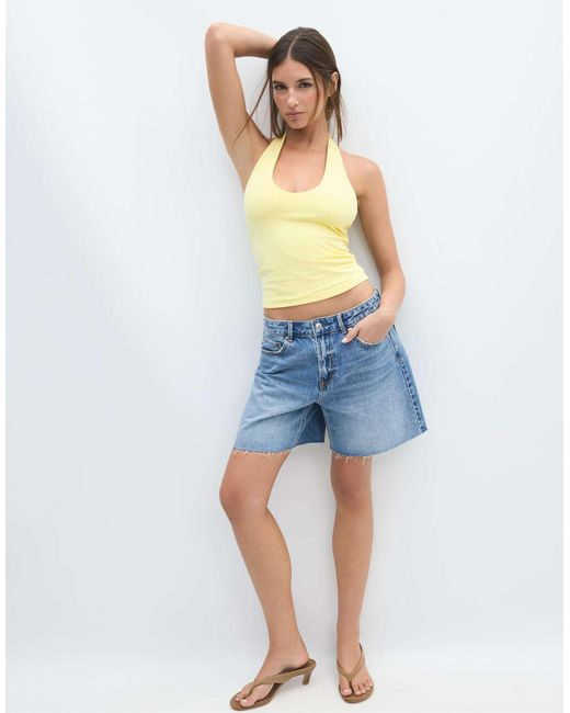 Stradivarius Blue – basic-tanktop