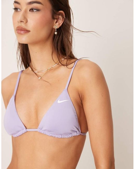 Nike Brown Nike Essential Triangle Bikini Top