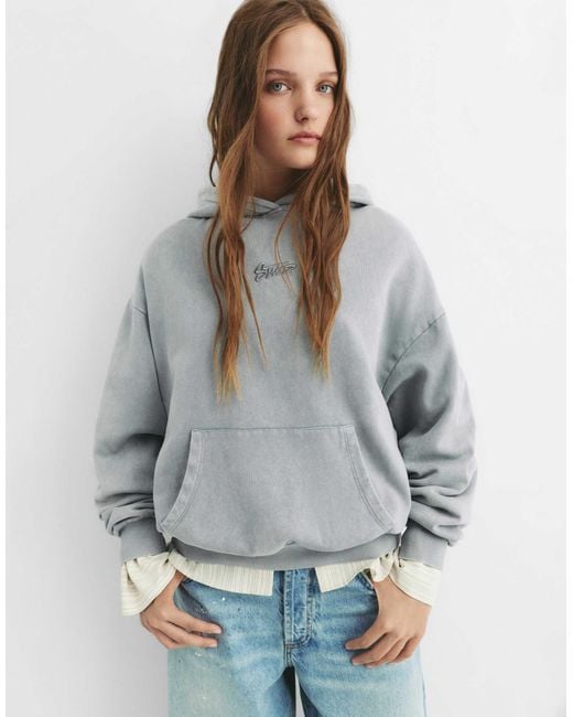 Pull&Bear Gray – kapuzenpullover