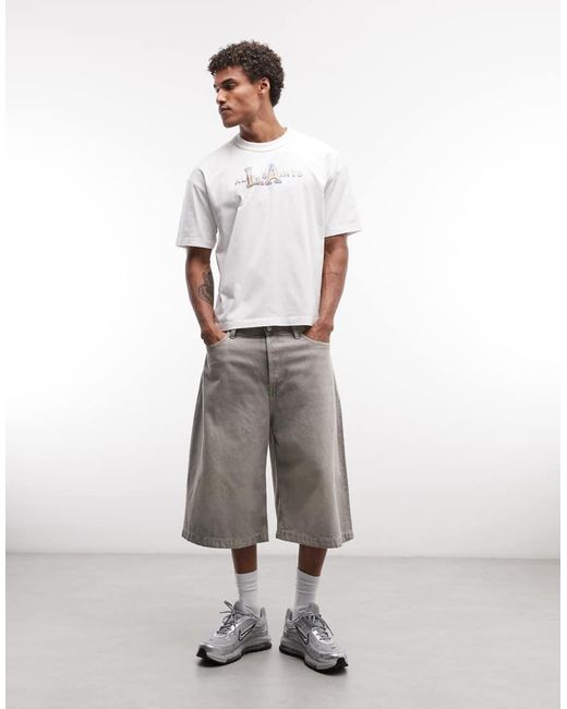 AllSaints White Angelino Short Sleeve Graphic Logo T-shirt for men