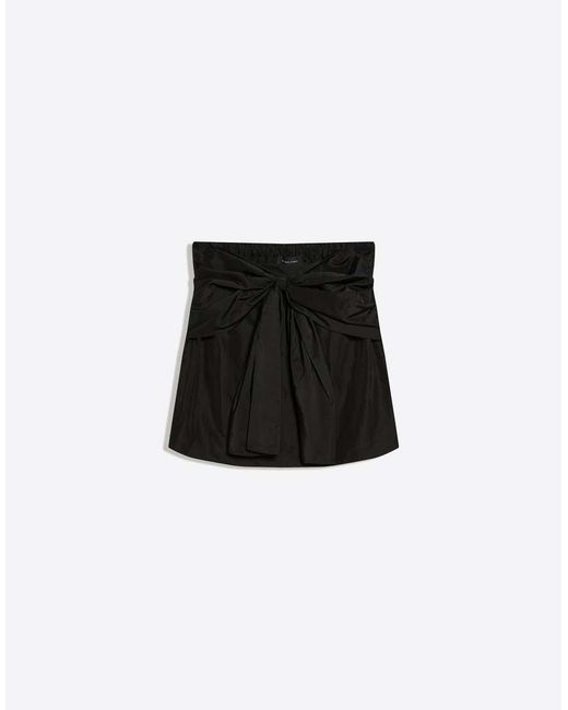 Bershka Black Bandeau Top With Tie Detail