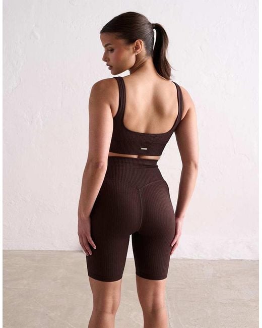 Aim'n Blue Cacao Ribbed Seamless Bra