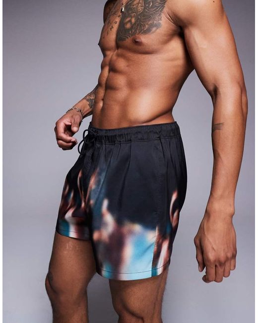 ASOS Gray Swims Short for men