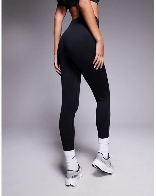 4505 Blue Wrap High Waist Seamless Gym Leggings