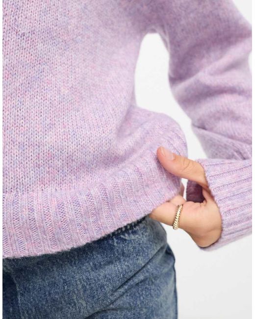 Jersey De Punto Texturizado De -Morado Monki de color Gray