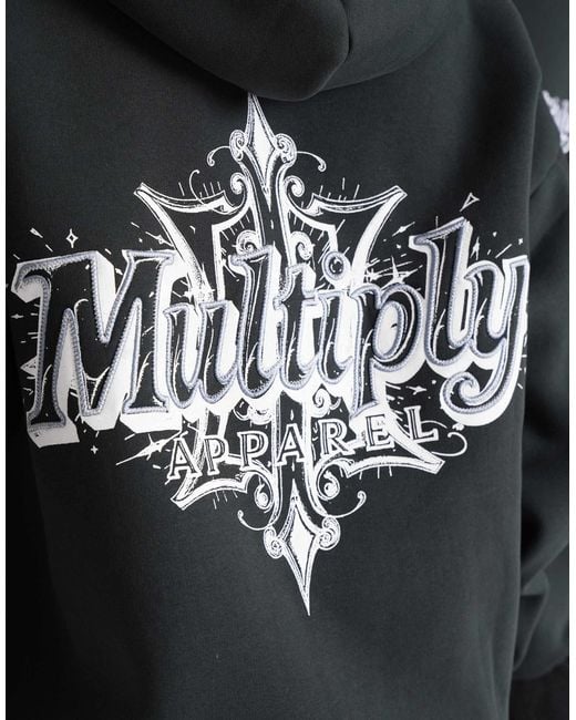 Multiply Apparel Black – multiply – oversize-kapuzenjacke