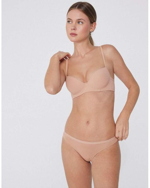 Tezenis Natural Plain Colour Cotton Brazilian Briefs