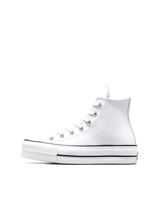Chuck taylor all star hi lift - sneakers alte bianche di Converse in White