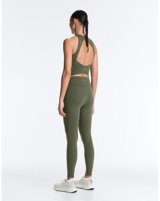 Oysho Green Comfortlux High-rise Ankle-length leggings